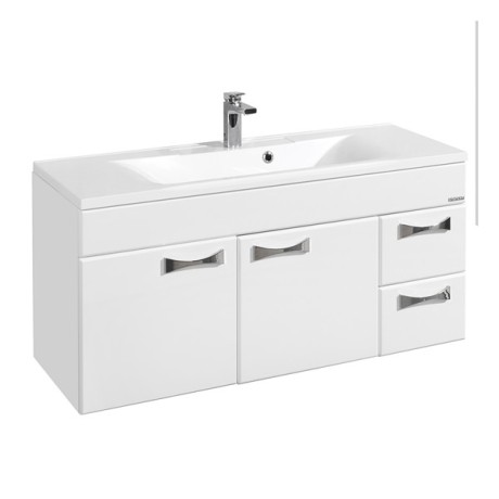 Тумба с раковиной Aquaton Диор 120 белый