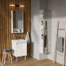 Тумба с раковиной Aquaton Сканди Doors 45 белый глянец, белый матовый
