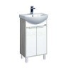 Тумба с раковиной Aquaton Рико 50 белый, ясень фабрик