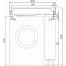 Тумба с раковиной Aquaton Лондри 80/Рейн 80 графит, дуб рустикальный