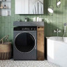 Тумба с раковиной Aquaton Лондри 80/Рейн 80 графит, дуб сантана, белая