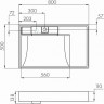 Тумба с раковиной Aquaton Лондри 80/Рейн 80 графит, дуб сантана, белая