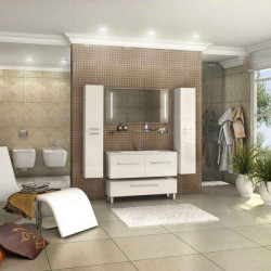 Комод Aquaton Мадрид 120 М с ящиком белый