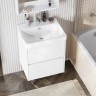Тумба с раковиной Aquaton Сканди 55 белый