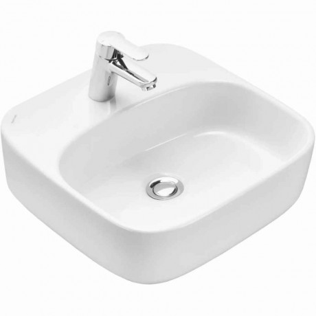 Тумба с раковиной и столешницей Aquaton Либерти 100/Одри Soft 42, 2 ящика, белая столешница, дуб эльвезия