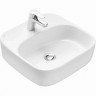 Тумба с раковиной и столешницей Aquaton Либерти 100/Одри Soft 42, 2 ящика, белая столешница, дуб эльвезия