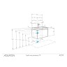 Тумба под раковину Aquaton Асти 70 белый глянец, белый матовый